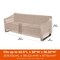 Modern Leisure Monterey Patio Loveseat Cover, 82.5 in. L x 38 in. W x 38.25 in. H, Beige 2907 - alternate 7